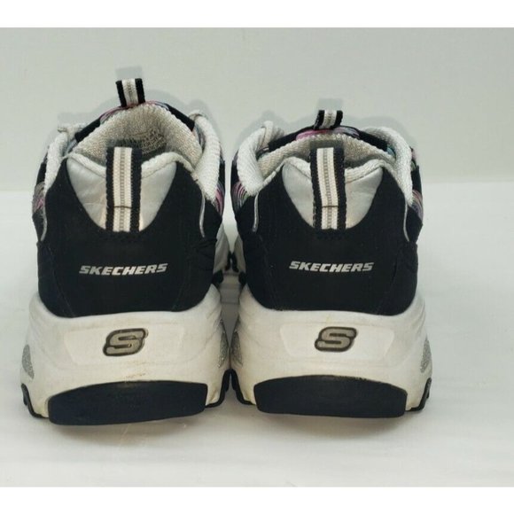 Skechers D’Lites Interlude Shoes Black Air Cooled Memory Foam 11978W Womens 9.5 - Picture 5 of 9